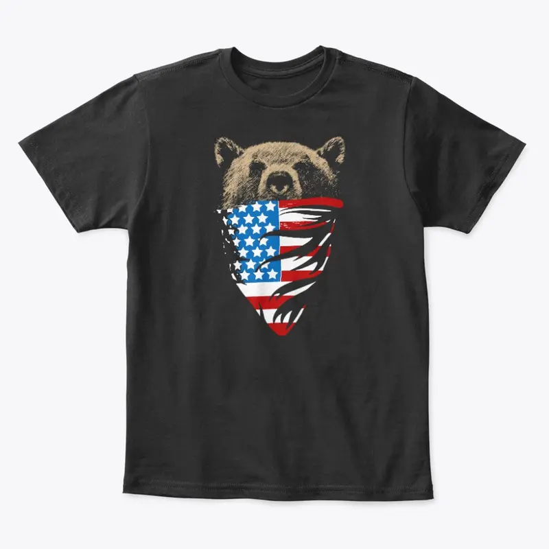 American Bear USA Flag