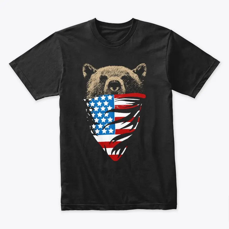 American Bear USA Flag